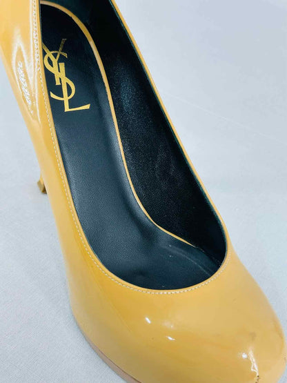 YSL Yellow Size EU 38 Heeled Sandals