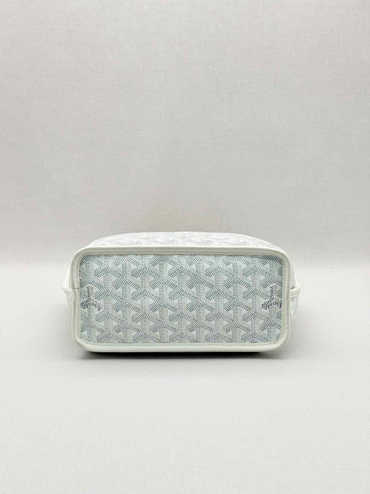 GOYARD Anjou White & Grey Goryardine Tote Bag