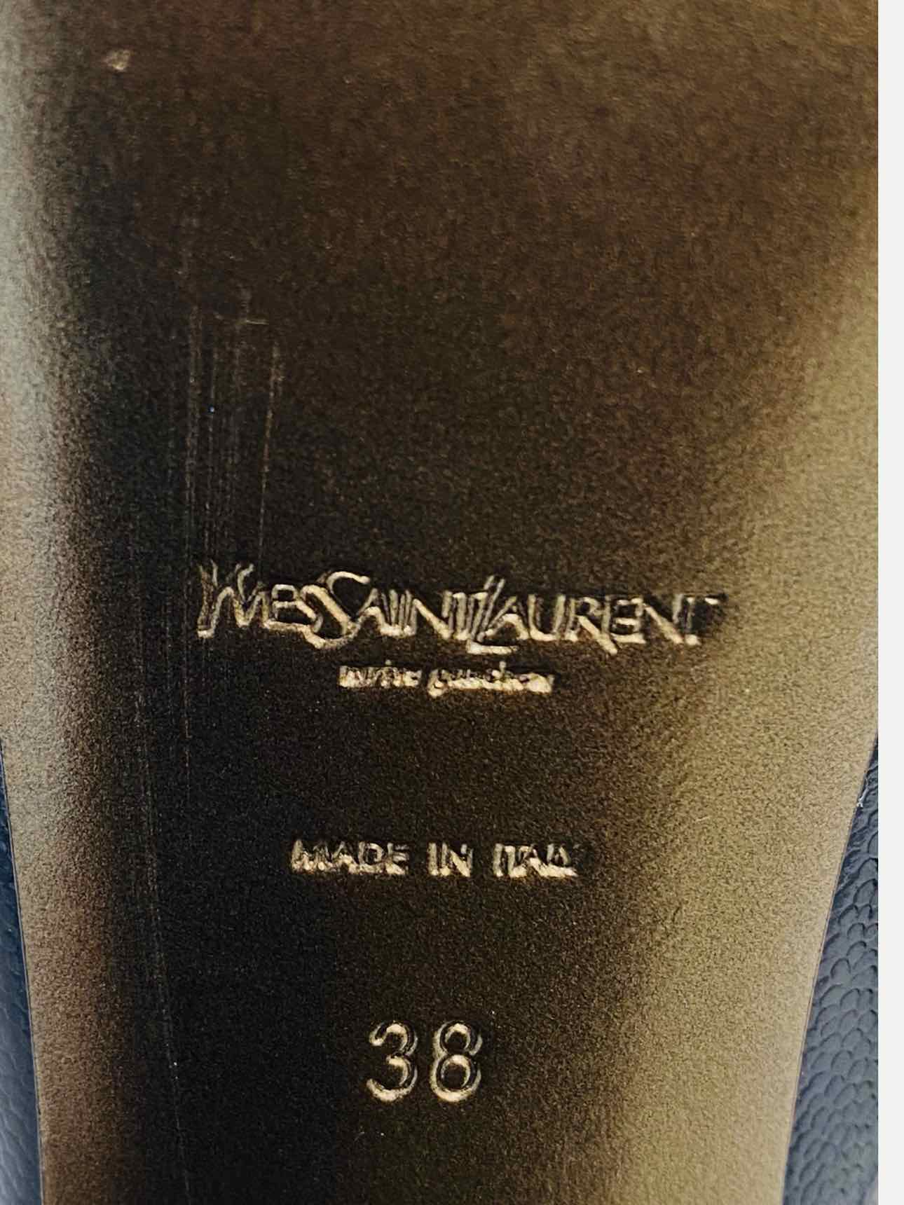 SAINT LAURENT Tribtoo Black Size EU 38.5 Pumps