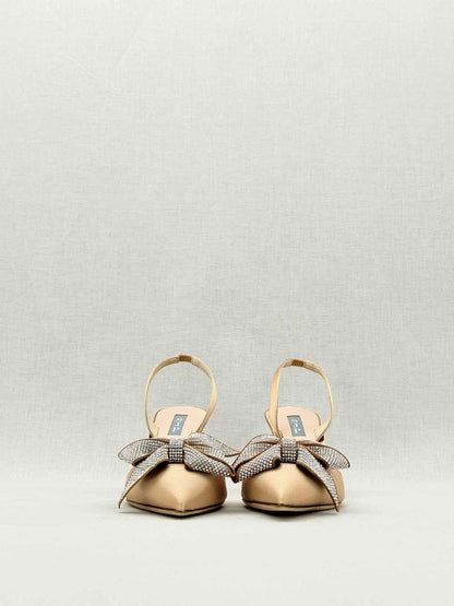 SJP Emmanuel Gold Size EU 39 Slingbacks