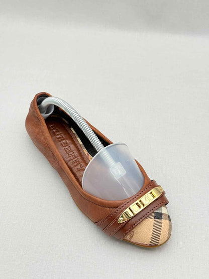 BURBERRY Drayton Brown Checked Size EU 35 Ballet Flats