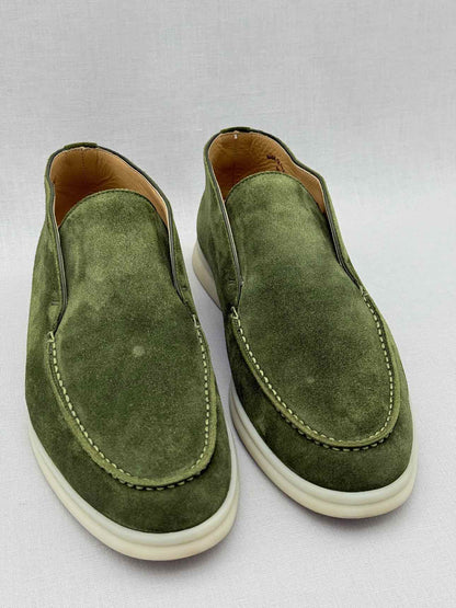 LORO PIANA Open Walk Green Size EU 39 Ankle Boots