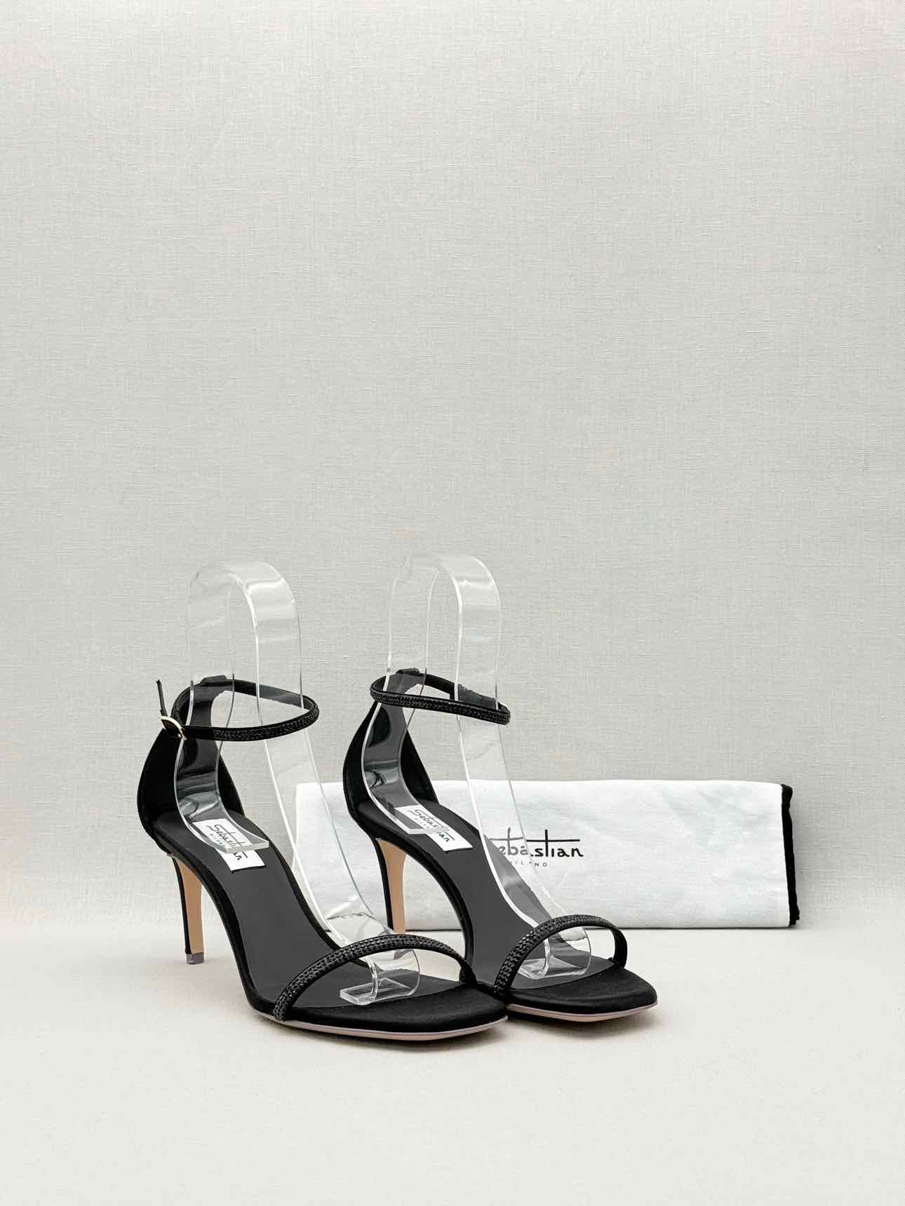 SEBASTIAN MILANO Black Size EU 39 Heeled Sandals