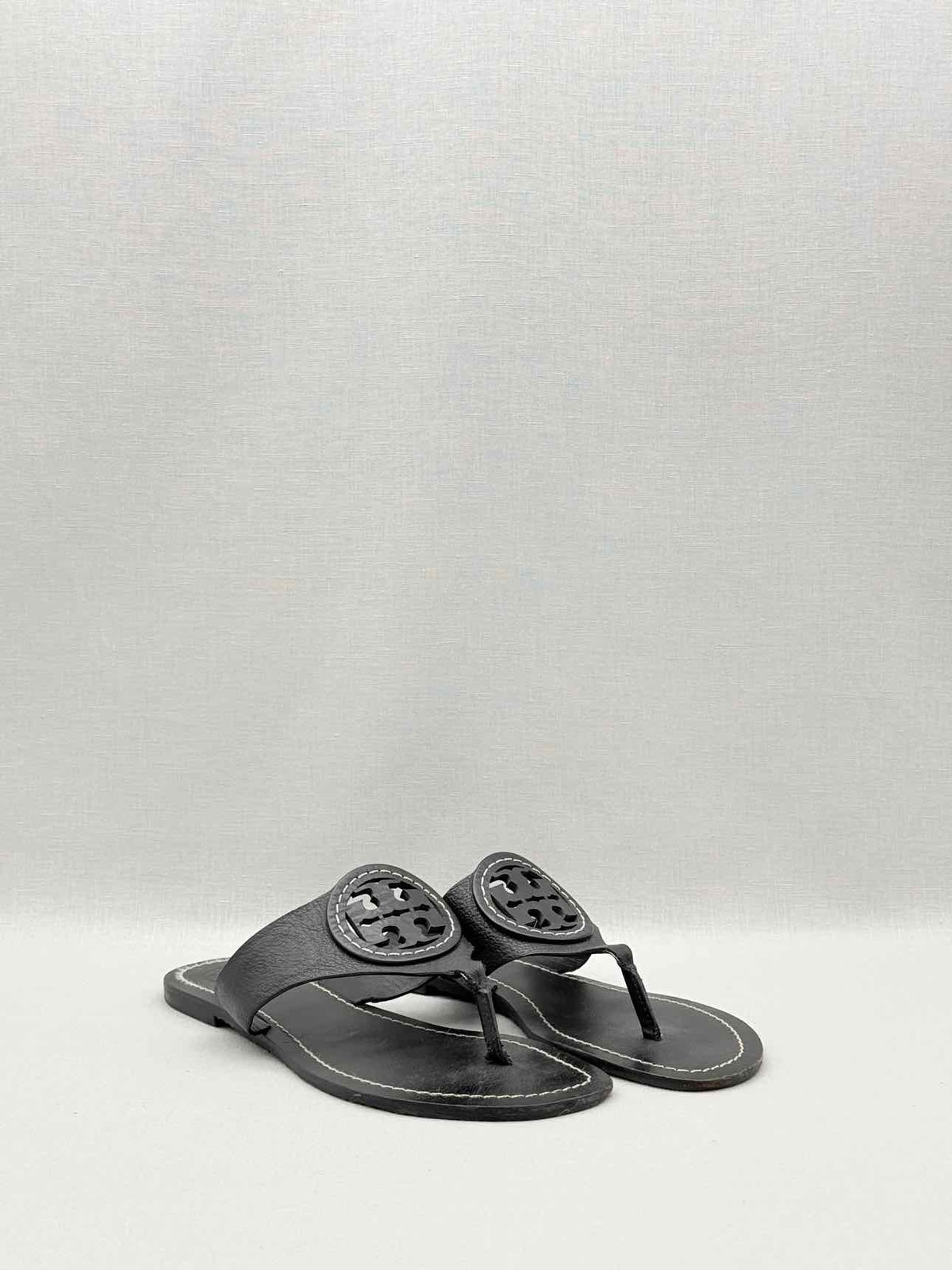 TORY BURCH Louisa Black Size EU 37.5 Sandals