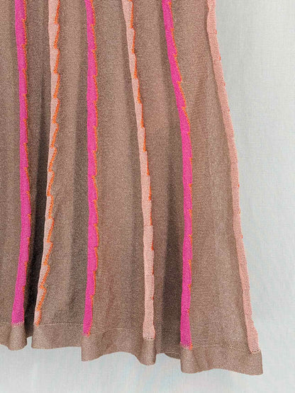 M MISSONI Brown Multicolor Size US 4 Short Dress