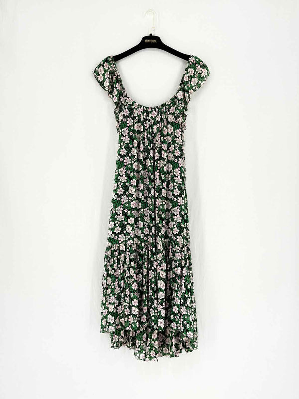 CLAUDIE PIERLOT Black Multicolor Size US 4 Midi Dress