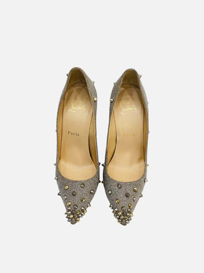 CHRISTIAN LOUBOUTIN Spikes Gold Size EU 36 Pumps
