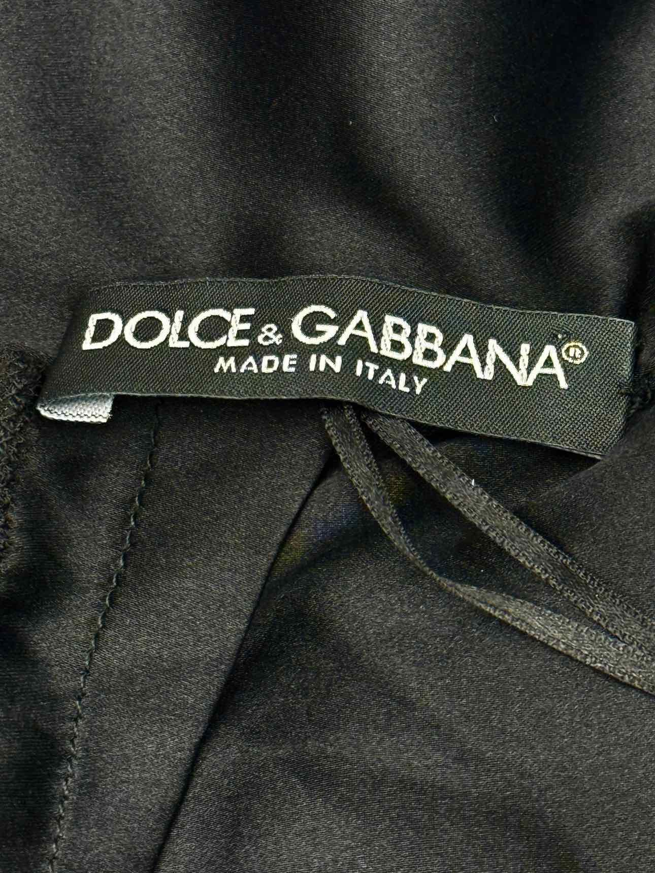 DOLCE & GABBANA Bodycon Black Lace Size US 4 Midi Dress