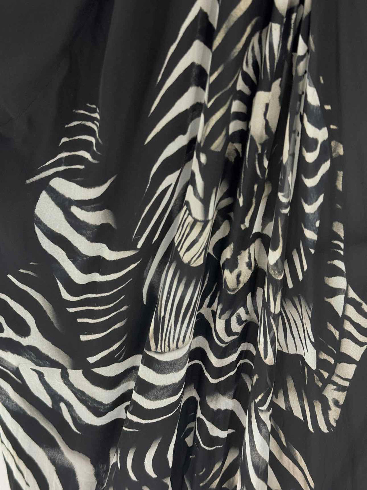 ROBERTO CAVALLI Black & White Size US 4 Long Dress