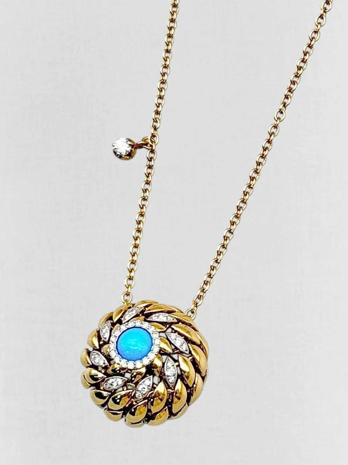 FERRARI FIRENZI turquoise & diamonds 2pc Set