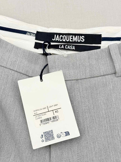 JACQUEMUS Curzio Light Grey Size US 8 Pants