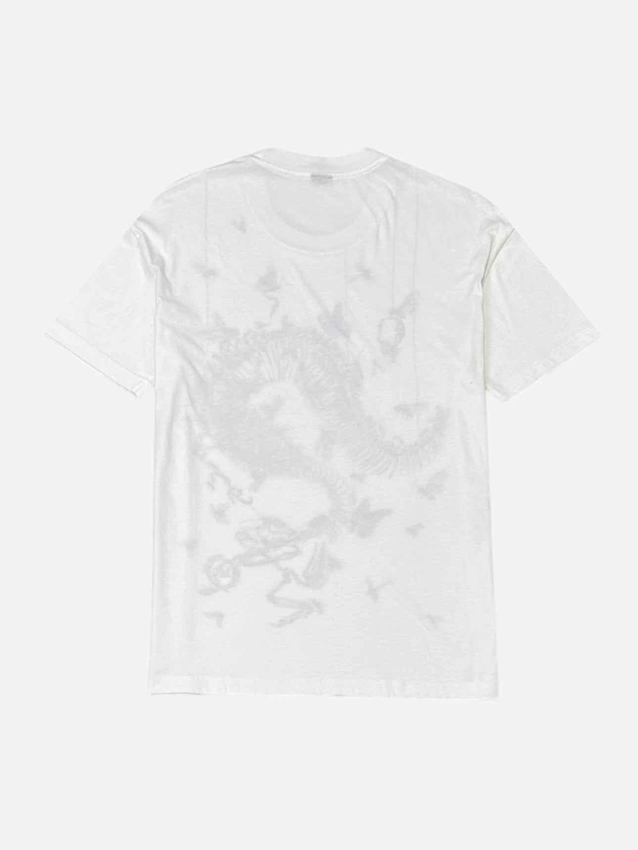 MCQ Fossil Print White Size Medium T-shirt