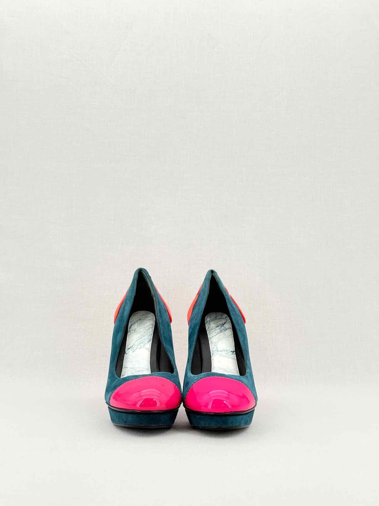 KENZO Blue w/ Pink & Orange Size EU 38 Pumps