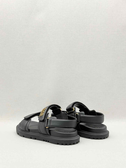 CHRISTIAN DIOR Addict Black Size EU 37.5 Sandals