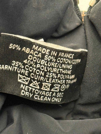 HERMES Cosmetic Black & White Small H Jacquard Pouch