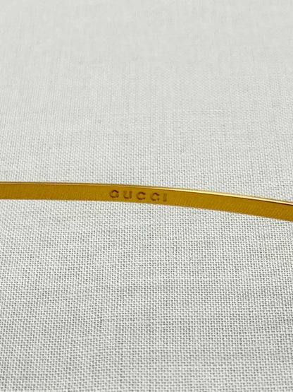 GUCCI Vintage Gold Tone Sunglasses