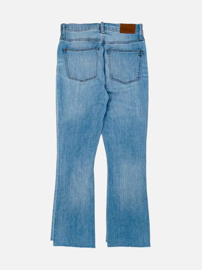 MADEWELL Faded Blue Frayed Jeans