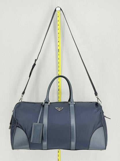PRADA Weekender Navy Blue Duffel bag