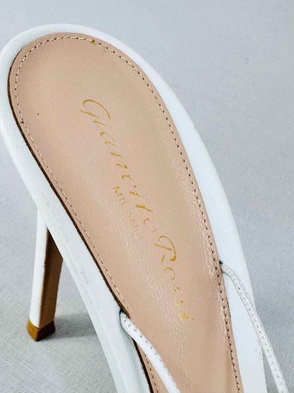 GIANVITO ROSSI Spice White Size EU 36.5 Heeled Sandals