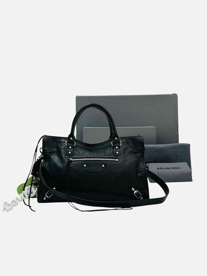 BALENCIAGA Le City Black Top Handle