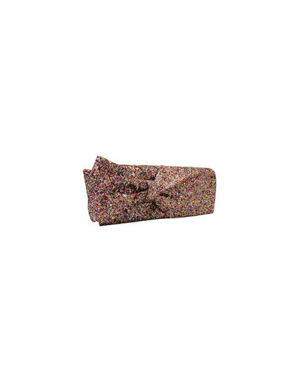 CHRISTIAN LOUBOUTIN Bow Pink Multicolor Clutch