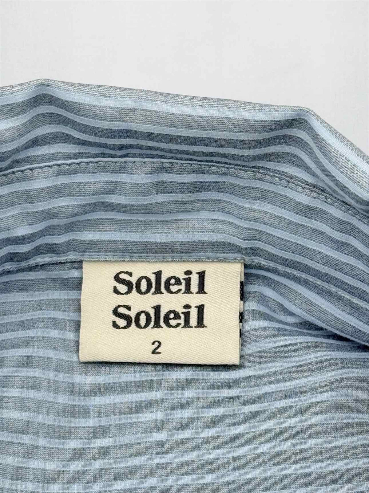SOLEIL SOLEIL Blue Striped Size US 6/8 Outfit Set