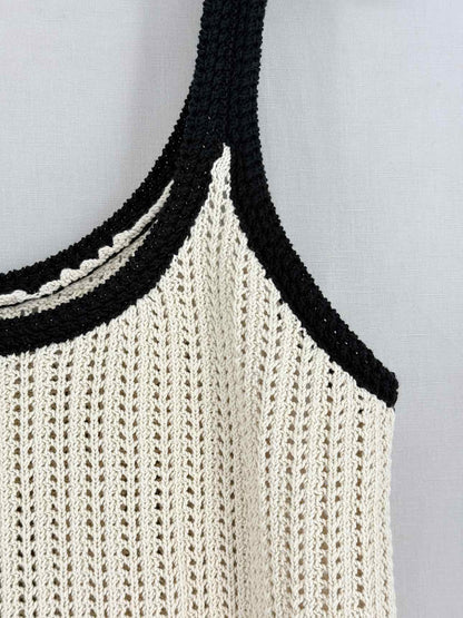 MADEWELL Beige w/ Black Trim Size Large Top