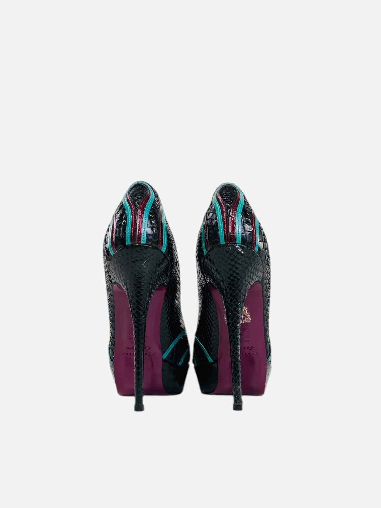 GIBELLIERI COUTURE Black Multicolor Size EU 40 Pumps