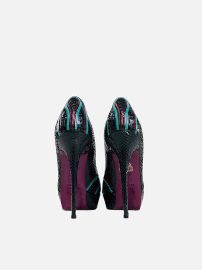 GIBELLIERI COUTURE Black Multicolor Size EU 40 Pumps