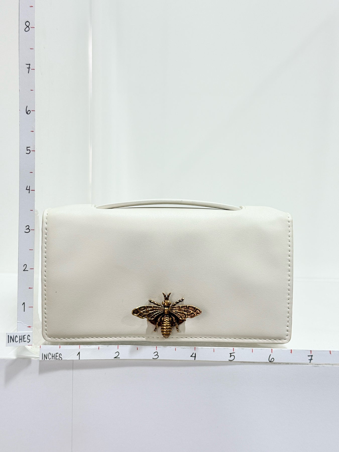 DIOR D-Bee White Clutch