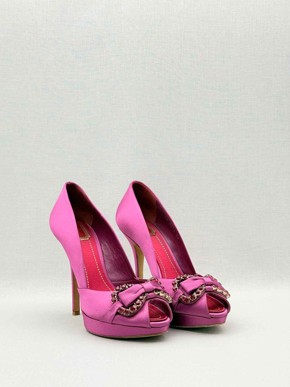 DIOR Fuchsia Crystal Embellished Size EU 38 Pumps