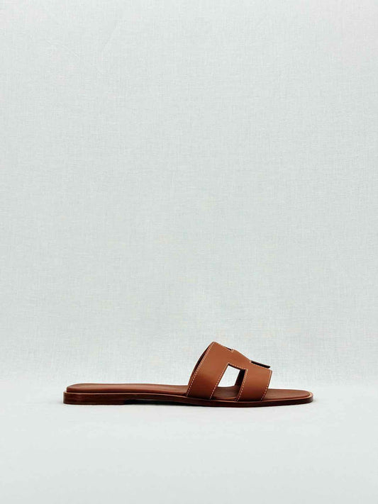 HERMES ORAN Brown Size EU 41.5 Sandals