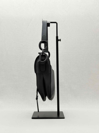 CHRISTIAN DIOR Ultra Matte Black Saddle Bag