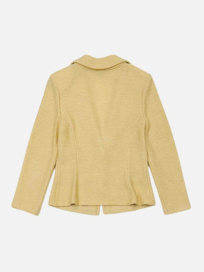 ST. JOHN Knit Yellow Size US 6 Jacket & Skirt