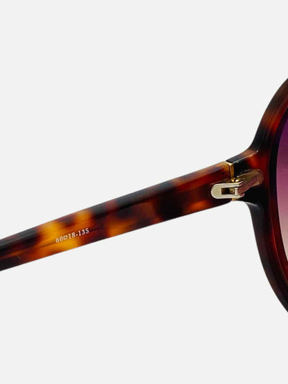 LINDA FARROW Brown Sunglasses