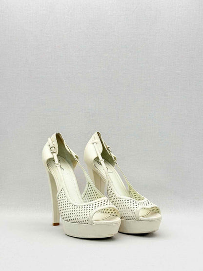 YSL Off-white Perforated Size EU 39.5 Pumps