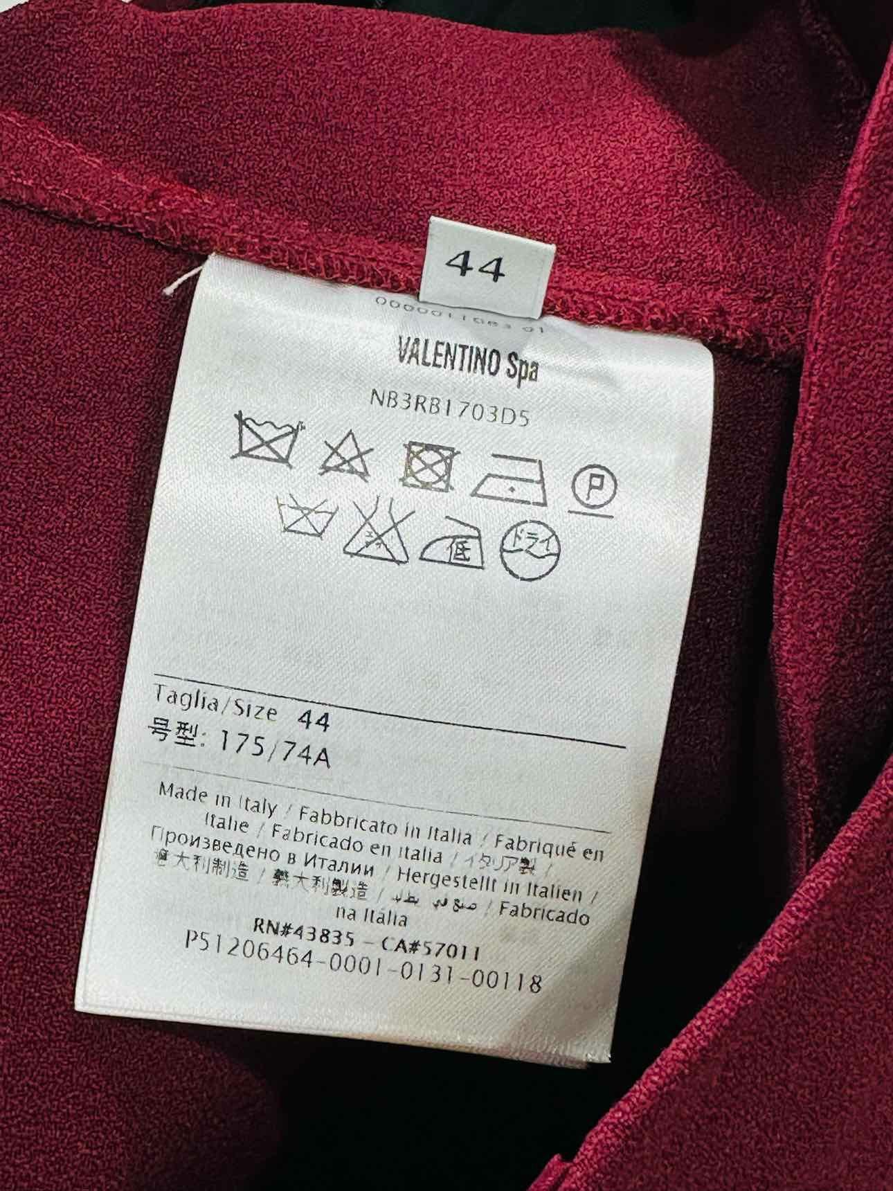 VALENTINO Wide Leg Plum Size US 8 Pants