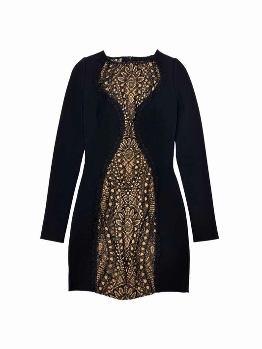 EMILIO PUCCI Bodycon Lace Detail Size US 4 Short Dress