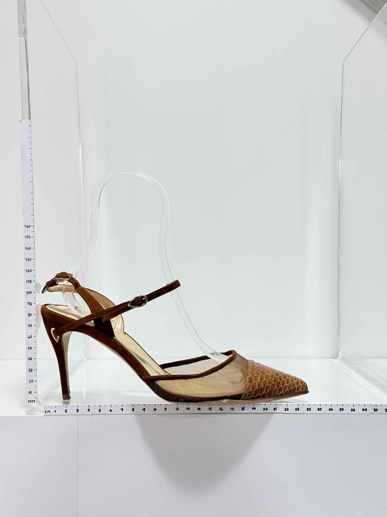 JENNIFER CHAMANDI Brown Size EU 37.5 Heeled Sandals