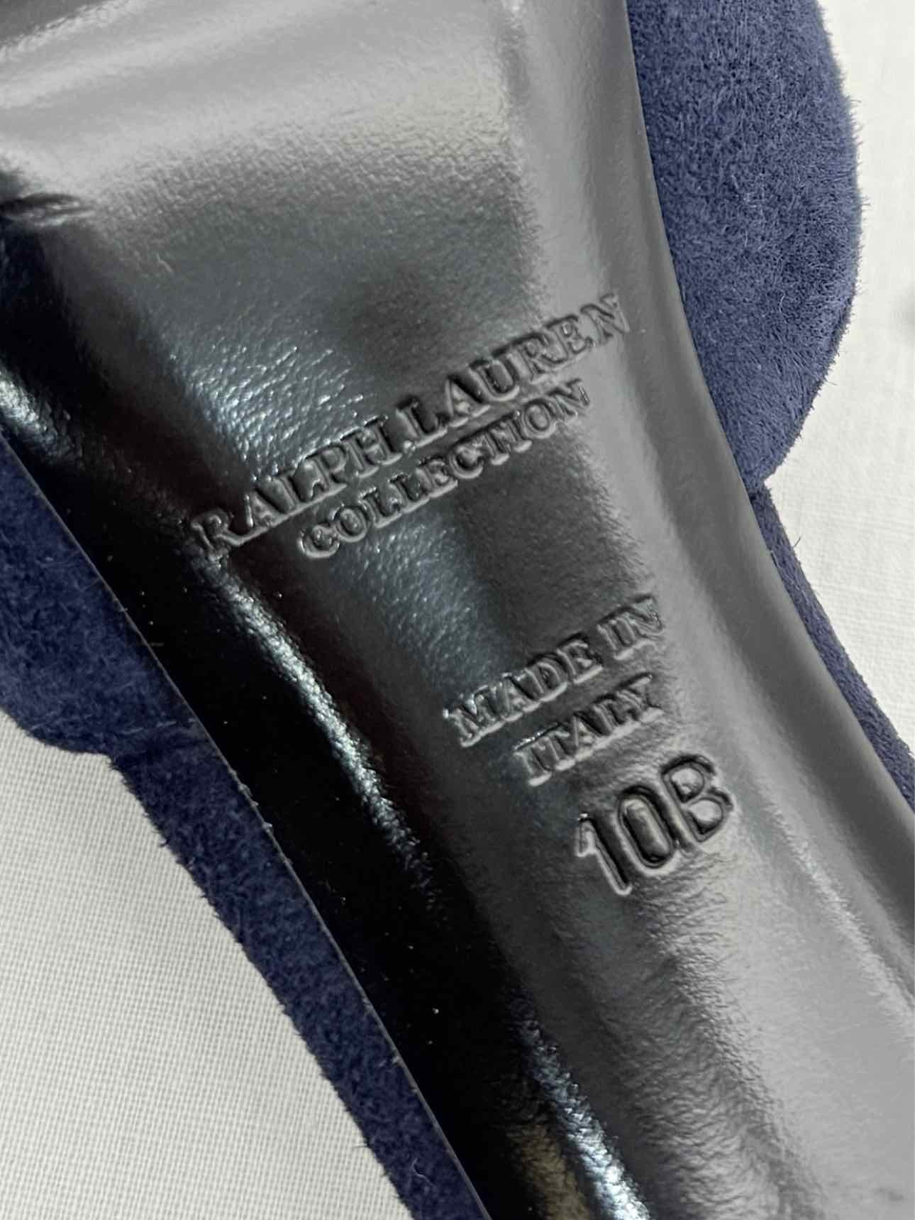 RALPH LAUREN COLLECTION D'Orsay Blue Size EU 40 Pumps