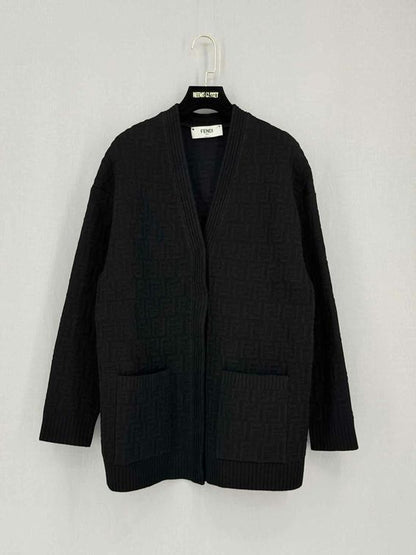 FENDI FF Jacquard Black Size US 2 Cardigan