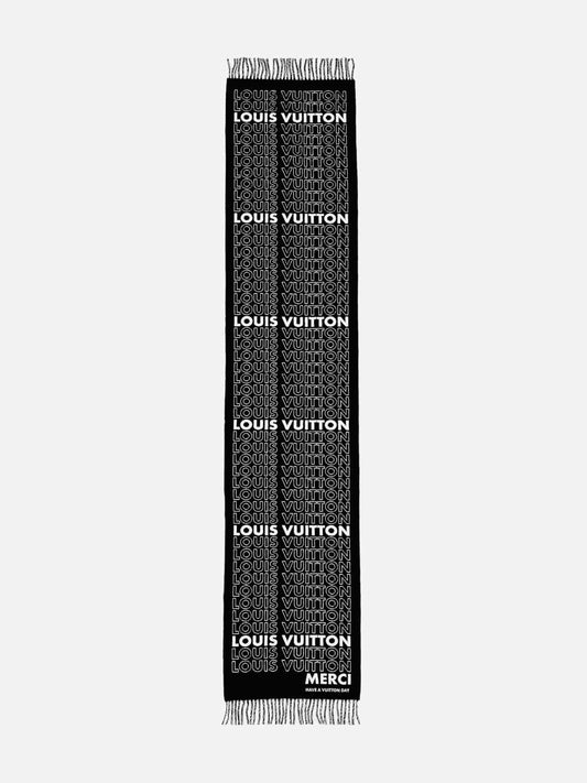 LOUIS VUITTON Black & White Scarf