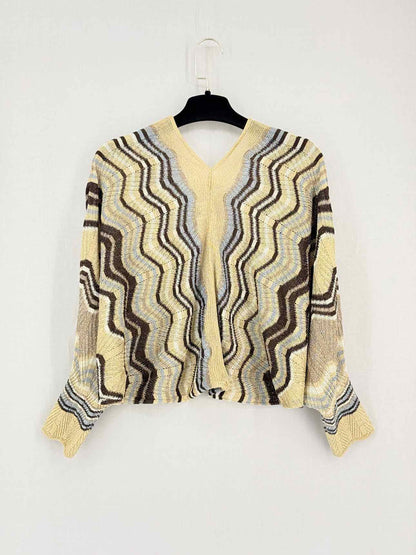 M MISSONI Gold Multicolor Zigzag Size US 6/4 Outfit Set