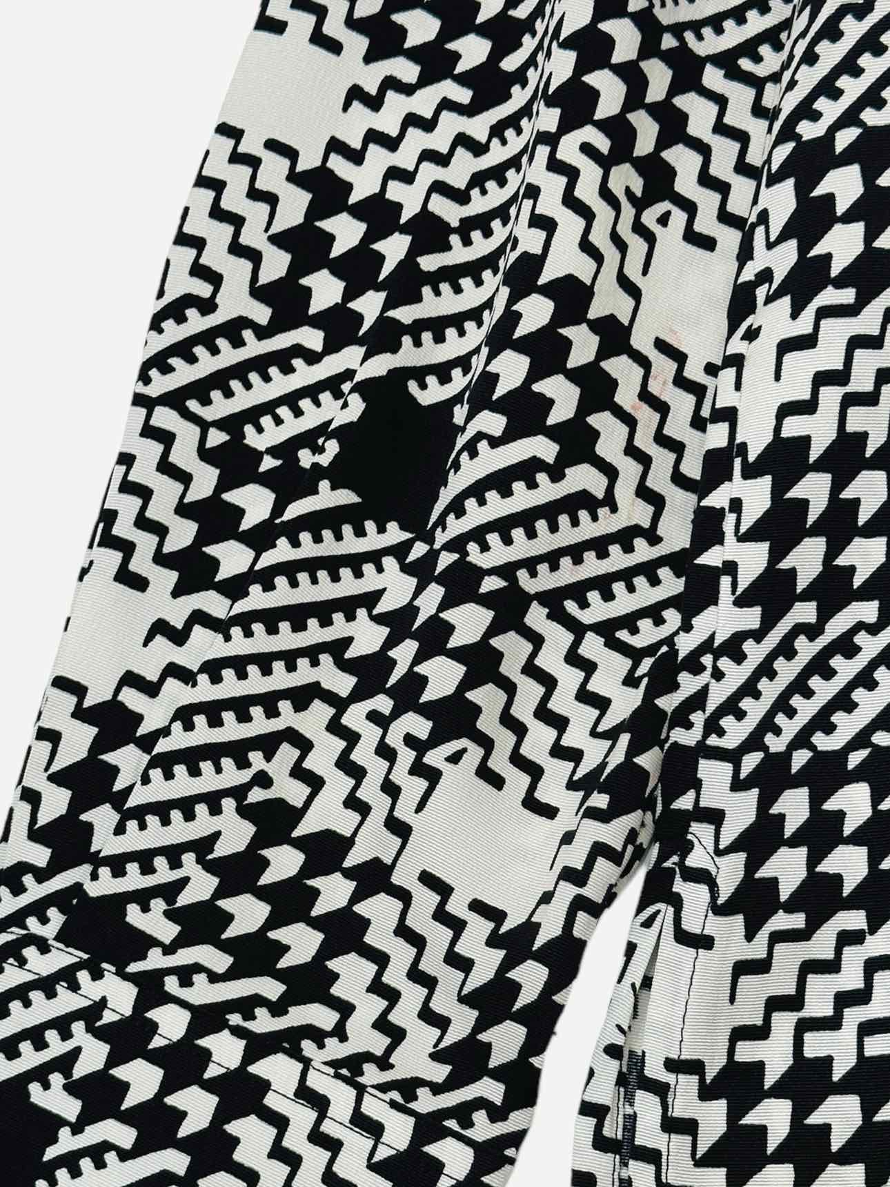 LOUIS VUITTON Basic Black & White Houndstooth Shirt