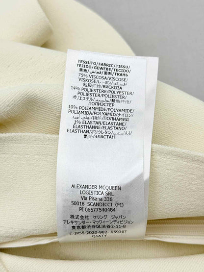ALEXANDER MCQUEEN Cream Size Small Tank Top