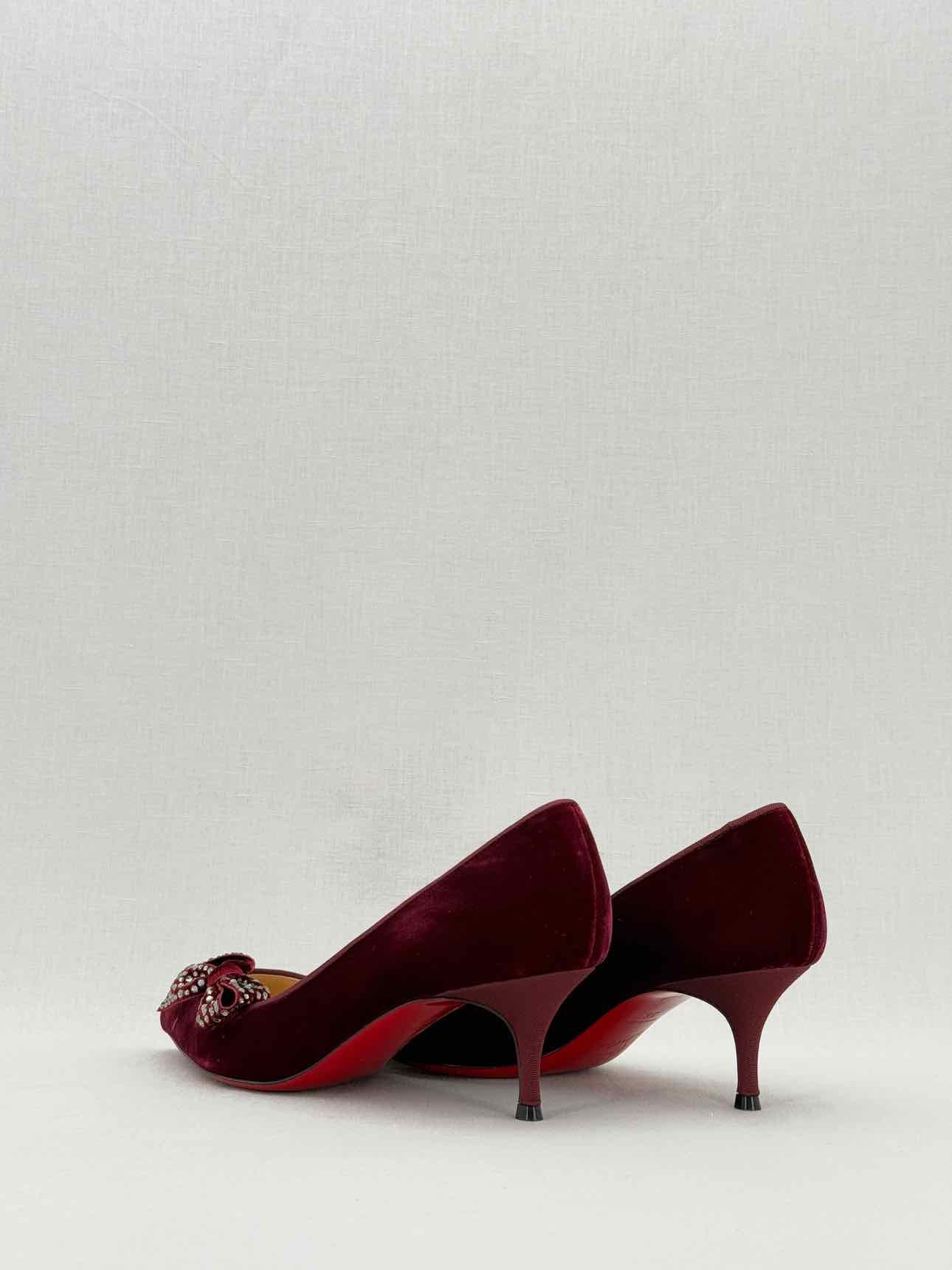 CHRISTIAN LOUBOUTIN Burgundy Size EU 36 Pumps