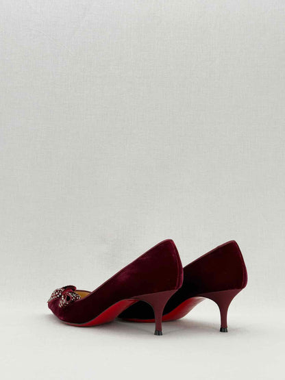 CHRISTIAN LOUBOUTIN Burgundy Size EU 36 Pumps