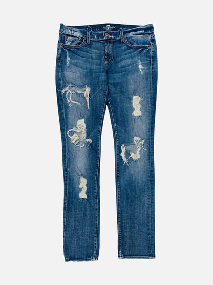 7 FOR ALL MANKIND Relaxed Fit Blue Jeans