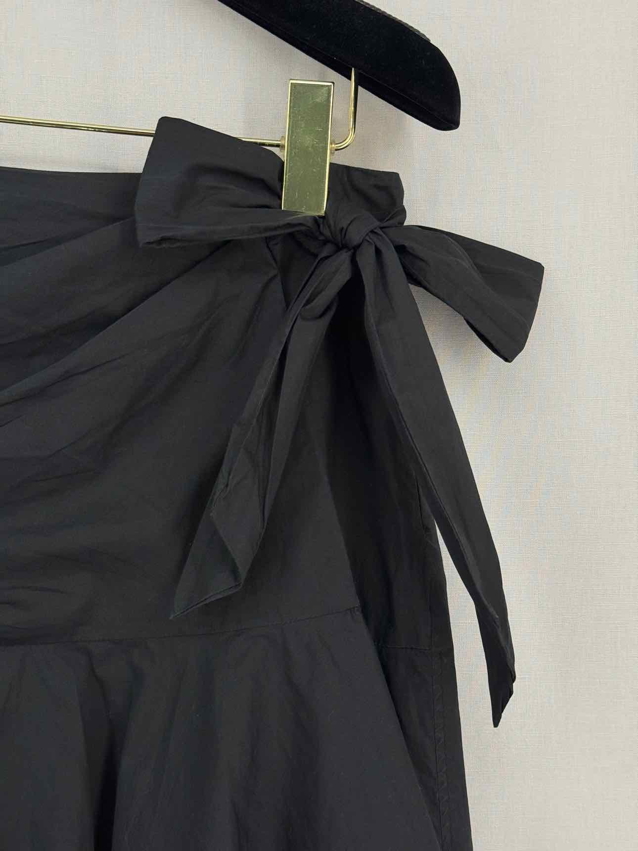 PINKO Black Ruffled Size US 4 Midi Skirt