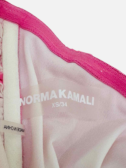 NORMA KAMALI Ruched Pink Size XSmall Knee Length Dress